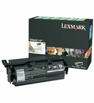 Lexmark T654X11P Extra High Yield Black Toner Cartridge 36K for T654, T656 (T654X11P)