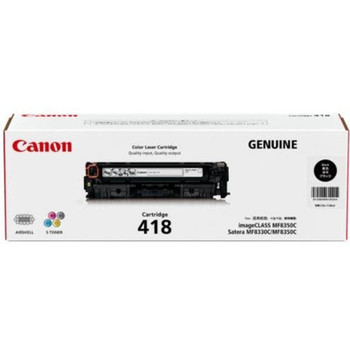 Canon CART418BK Black Toner Cartridge Genuine for MF8350/MF8380/MF8580/MF729CX