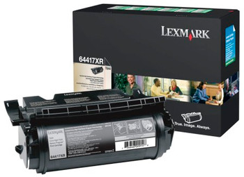 Lexmark 64417XR Extra High Yield Black Return Program Toner Cartridge 32K for T644