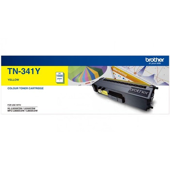 Brother TN-341Y Toner Cartridge Yellow - 1,500 Pages