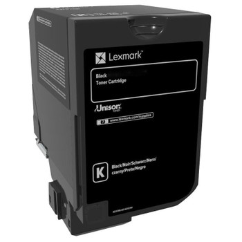 Lexmark 74C60K0 Black Toner Cartridge Genuine for CS720 CS725 CX725