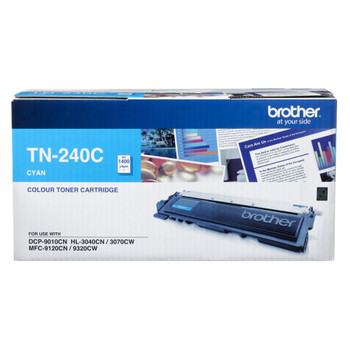 BROTHER TN240 CYAN TONER 1,400 PAGE YIELD FOR 3070, 9120, 9320 & 9010