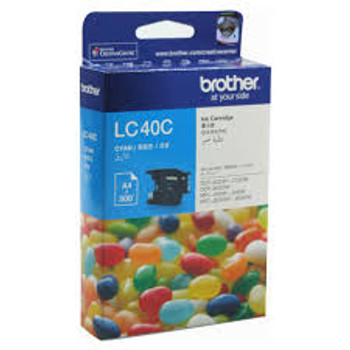 BROTHER LC40 CYAN INK 300 PAGE YIELD FOR J525, J925, J625, J825