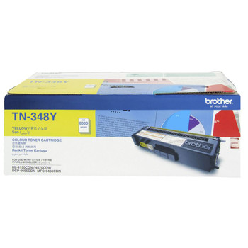 Brother TN-348Y Toner Cartridge Yellow - 6,000 Pages