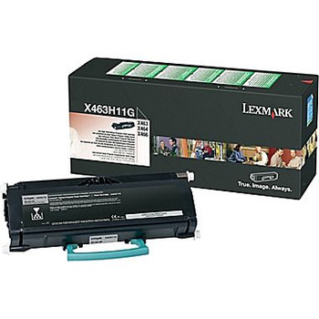 Lexmark X463H11G Black Prebate Toner Yield 9,000 Pages for X463, X464, X466