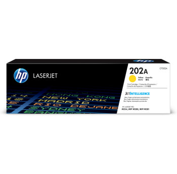 HP 202A (CF502A) Standard Yield Yellow Toner Cartridge for LaserJet M254/M280/M281