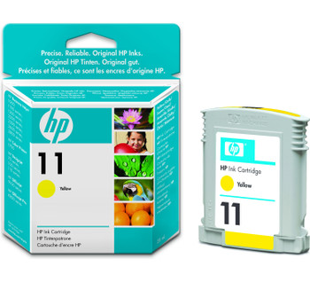 HP 11 YELLOW INK 2,450 PAGE YIELD FOR BIJ, OJ PRO PRINTERS