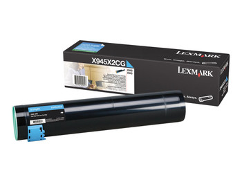 Lexmark X945X2CG Cyan Toner Yield 22,000 Pages for X940E, X945E