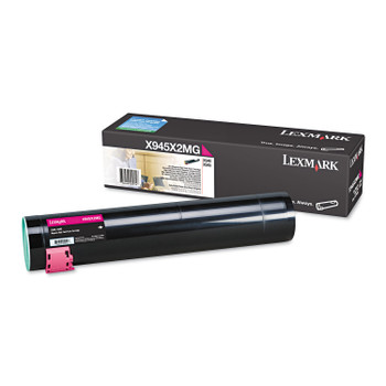 Lexmark X945X2MG Magenta Toner Yield 22,000 Pages for X940E, X945E