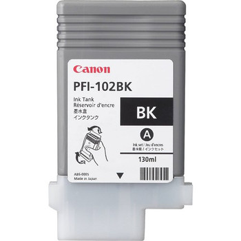 PFI-102BK BLACK INK TANK 130ML FOR IMAGEPROGRAF IPF500, IPF600, IPF650, IPF700