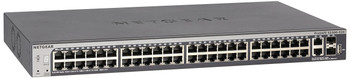 NETGEAR S3300-52X-PoE+ - ProSAFE 48-port PoE+ Gigabit Stackable Smart Switch, 4x10G ports (2x RJ45 & 2x SFP+)