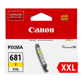 Canon CLI-681XXLY Yellow Ink Tank Extra High Yield Genuine for TR7560/TR8560/TS6160/TS9160