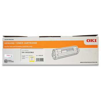 OKI C833N Yellow Toner Cartridge