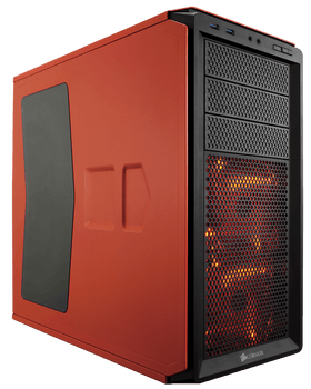 Corsair Graphite Series 230T Orange Windowed with Orange LED