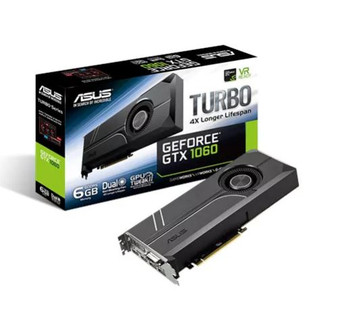 ASUS Turbo GeForce GTX 1060 6GB, PCI Express 3.0, Base Clock 1506 MHz, 7680x4320, 1 x DVI-D, 2 x HDMI, 2 X DP