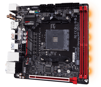 AMD, B350, 2 DIMM, DDR4, SATA 6Gb/s, 1 x HDMI, 1 x DP, 6 x AJ, Mini ITX