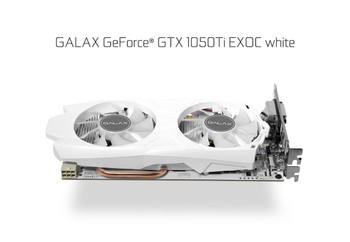 GALAX GeForce GTX 1050 Ti EXOC White 4GB, 128-bit DDR5 - DP 1.4, HDMI 2.0b, Dual Link-DVI-D, 4096x2160