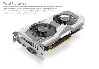 GALAX GeForce GTX 1060 OC 3GB, 192-bit GDDR5 - DP 1.4, HDMI 2.0b, Dual Link-DVI-D, 7680x4320