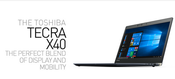 Tecra X40-D, Intel Core i7-7600U (2.6-3.5GHz), W10 Pro RS1 (64-Bit), 14.0" FHD  w/Touch Screen (1920 x 108