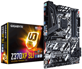 Gigabyte Z370XP SLI Motherboard, Socket 1151/ 8th Gen Intel processor, 4 DIMM, DDR4, 2666, ATX