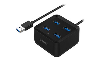 ORICO 4 Port USB3.0 Ultra-Mini HUB (DH4U-U3), 4 Ports USB3.0 HUB, 1m, ABS, R/W LED