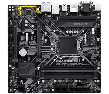GIGABYTE H370M D3H LGA 1151, 4 x DDR4 DIMM, 1xD-Sub, 1xDVI-D, 1 x HDMI, 6 x USB3.1, 2 x USB2.0, 1x RJ-45, 6x AJ, mirco ATX, support 8th Gen cpu