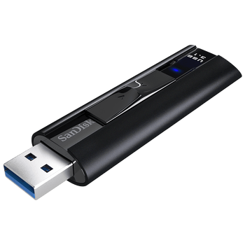 SanDisk Extreme Pro USB 3.1 Solid State Flash Drive, CZ880 256GB, USB3.0, Black, Sophisticated durable Aluminum Metal Casing, Lifetime Limited
