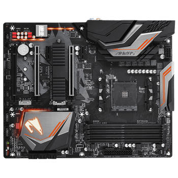 AORUS AMD X470, 4x DDR4 DIMM, 6 x USB3.1, 4 x USB2.0, 1 x HDMI, 1 x RJ-45, 5 x AJ, ATX