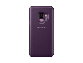 S9 Clear View Standing Cover - Purple