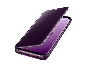S9 Clear View Standing Cover - Purple