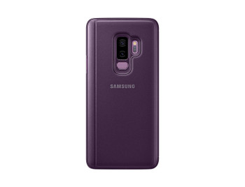 S9+ Clear View Standing Cover - Purple