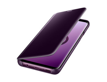 S9+ Clear View Standing Cover - Purple