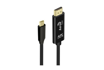 AeroCool Premium USB-C to HDMI Cable 1.8M - Black