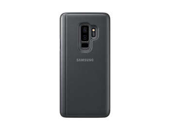 S9+ Clear View Standing Cover - Black