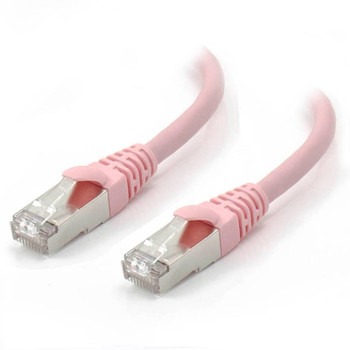 ALOGIC 3m Pink 10GbE Shielded CAT6A LSZH Network Cable