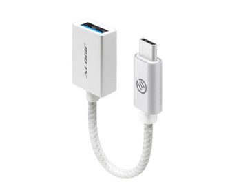 ALOGIC USB 3.1 (GEN 2) USB-A (Female) to USB-C (Male) Cable - Prime Series - SILVER