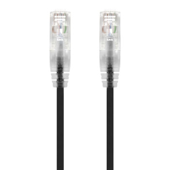 ALOGIC 0.50m Black Ultra Slim Cat6 Network Cable - Series Al