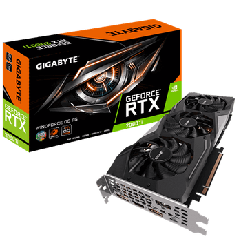 GIGA RTX 2080TI, 11GB, OC Mode 1635MHz, 1 x HDMI, 3 x DP, 1 x USB, ATX