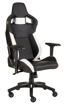 CORSAIR T1 RACE (2018), Gaming Chair, Black/White