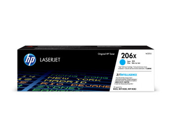HP 206X (W2111X) LaserJet M282/M283/M255 High Yield Cyan Toner Cartridge