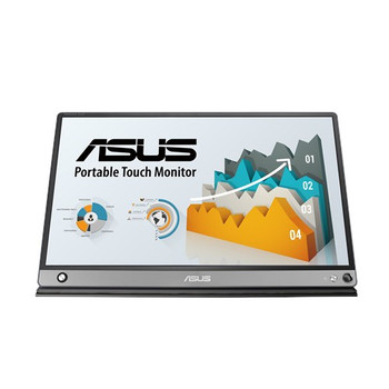 ASUS ZenScreen MB16AMT 15.6" Touch IPS Full HD Portable Monitor with Built-in Battery, Hybrid Signal Solution & USB Type-C (90LM04S0-B01110)