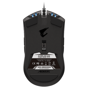 AORUS, M4, Gaming Mouse, 6400dpi, Pixart 3988 Optical Sensor, 4 side buttons, USB Corded, RGB Fusion 2.0, 2 Years Warranty