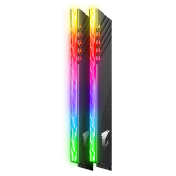 Gigabyte AORUS RGB 16GB Kit(2x8G), DDR4, PC4 28000(3600MHz), Aorus Mem Boost 3733Mhz, 1.35v, Gray, XMP2.0, Limited Lifetime Warranty