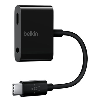 Belkin RockStar™ 3.5mm Audio + USB C™ Charge Adapter