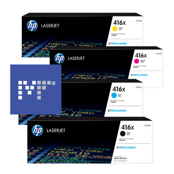 HP 416X toner bundle (includes: W2040X, W2041X, W2042X, W2043X)