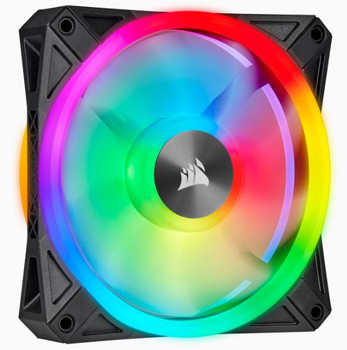 CORSAIR QL Series, QL120 RGB, 120mm RGB LED Fan, Single Pack