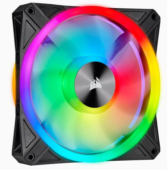 CORSAIR QL Series, QL140 RGB, 140mm RGB LED Fan, Single Pack