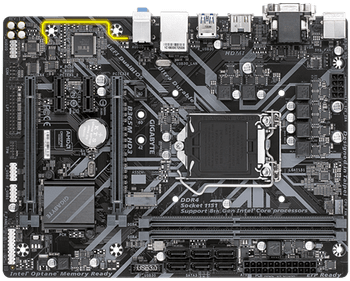 INTEL B365, 2 x DDR4 DIMM, 1x DVI-D, 1x D-Sub, 1x HDMI, 1x M.2, 6x SATA 6Gb/s, 6x USB 3.1 Gen 1, 6x USB 2.0/1.1, mATX