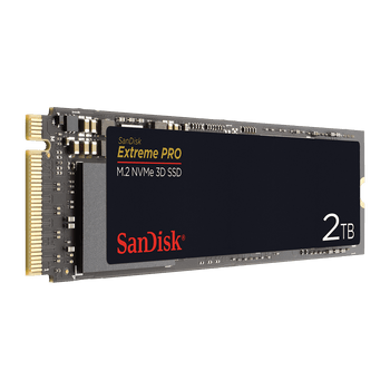 SanDisk, SSD, Extreme PRO, 2TB, M.2 2280, NVMe 3D, Seq. Read 3,400MB/s, Seq. Write 2,900MB/s, 5 Years Warranty