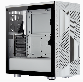 275R Airflow Tempered Glass Mid-Tower Gaming Case, White